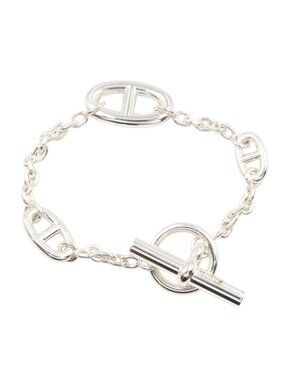 Hermes Bracelet Chaine D'ancre Farandole 15.5 925 Sterling Silver